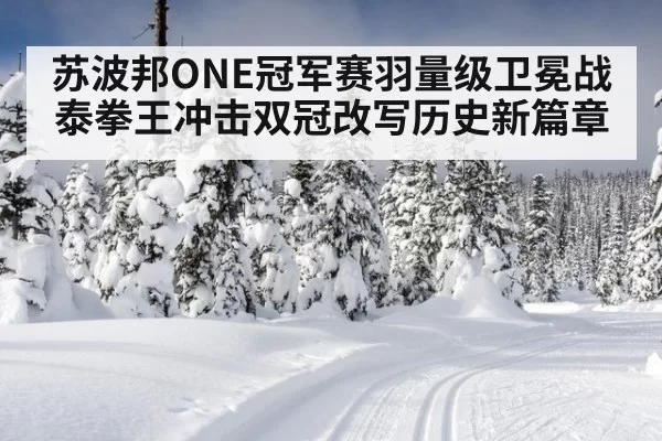 苏波邦ONE冠军赛羽量级卫冕战泰拳王冲击双冠改写历史新篇章